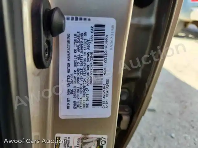 2005 Toyota Corolla 1NXBR32EX5Z472646 — Copart auction photo 12
