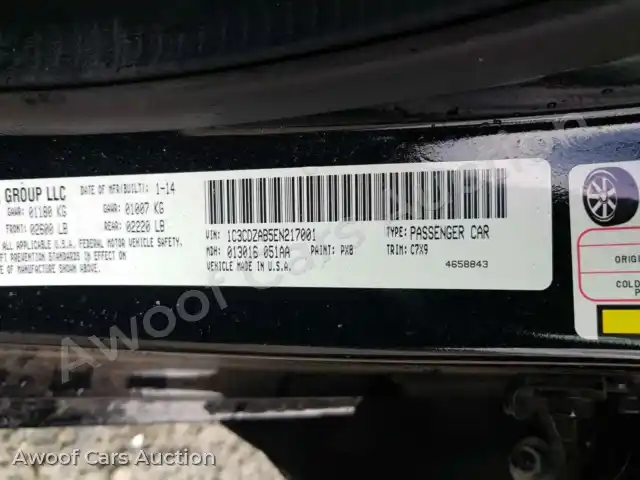 2014 Dodge Avenger 1C3CDZAB5EN217001 — Copart auction photo 10