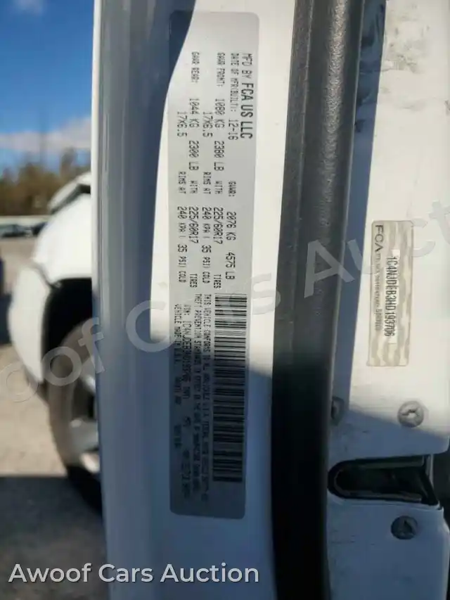 2017 Jeep Compass 1C4NJDEB3HD193706 — Copart auction photo 13