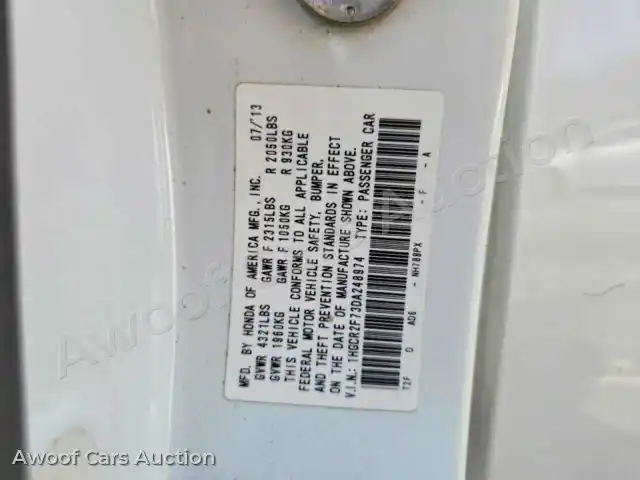 2013 Honda Accord 1HGCR2F73DA248974 — Copart auction photo 12