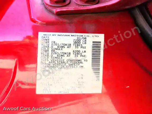 2008 Nissan Titan 1N6AA07C68N351945 — Copart auction photo 13