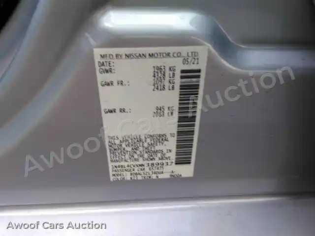 2021 Nissan Altima 1N4BL4CVXMN389937 — photo 6 de la vente Manheim