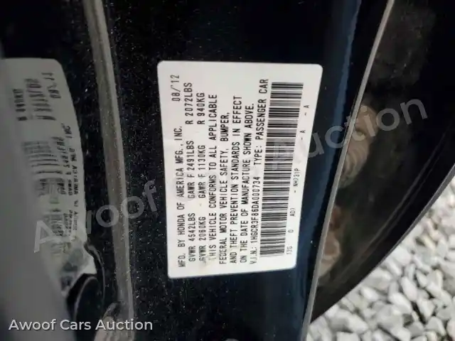 2013 Honda Accord 1HGCR3F86DA000734 — Copart auction photo 12