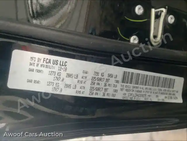 2019 Jeep Cherokee 1C4PJLCB4KD370275 — Copart auction photo 10
