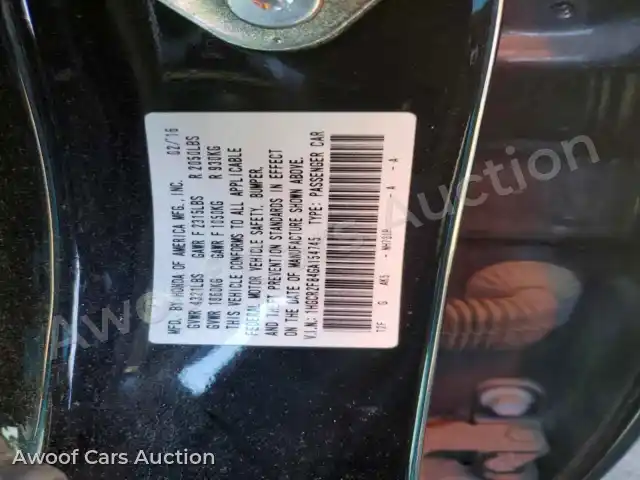 2016 Honda Accord 1HGCR2F84GA154745 — Copart auction photo 13