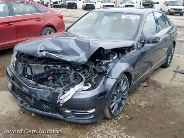 2014 Mercedes-Benz C Class WDDGF8AB1EG184350 — Copart auction photo 2