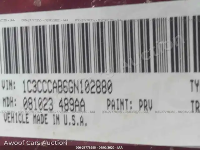 2016 Chrysler 200 1C3CCCAB6GN102880 — Iaai auction photo 9