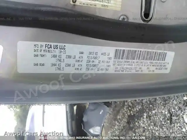 2016 Jeep Compass 1C4NJCBA4GD611727 — Iaai auction photo 9