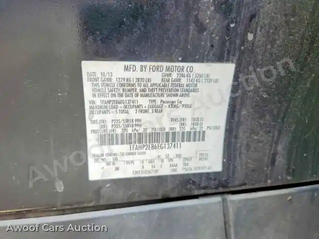 2014 Ford Taurus 1FAHP2E86EG137411 — Copart auction photo 13