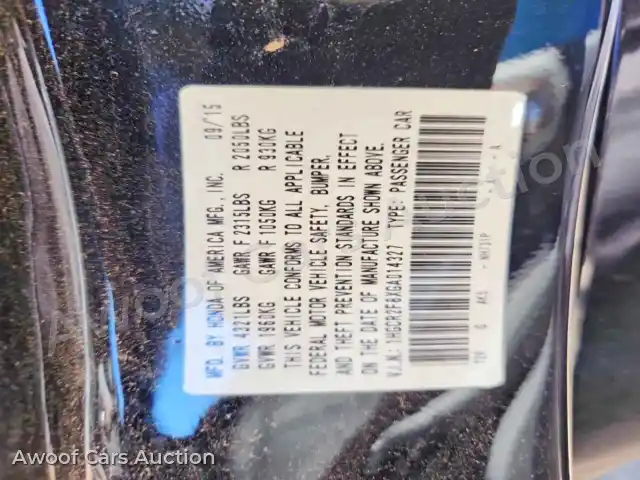 2016 Honda Accord 1HGCR2F8XGA014327 — Copart auction photo 13