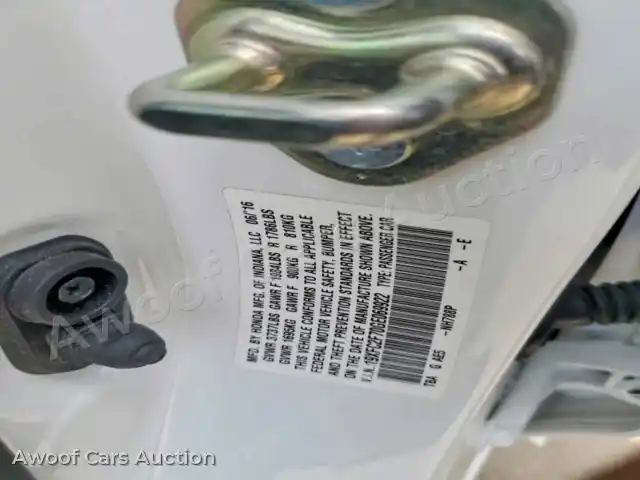 2016 Honda Civic 19XFC2F70GE069922 — Copart auction photo 13