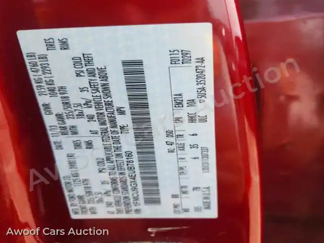 2014 Ford Escape 1FMCU9GX4EUB78160 — Copart auction photo 13