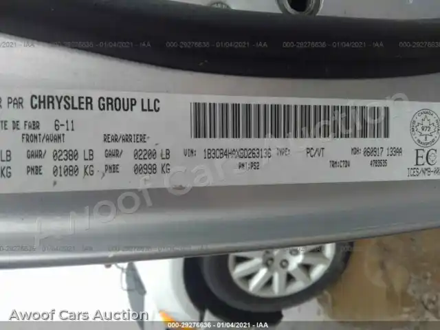 2011 Dodge Caliber 1B3CB4HAXBD263136 — photo 9 de la vente Iaai