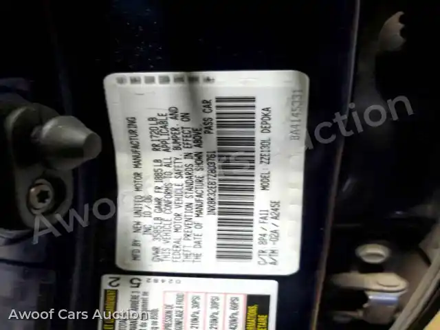 2007 Toyota Corolla 1NXBR32E87Z803761 — hoton gwanjo Copart na 12