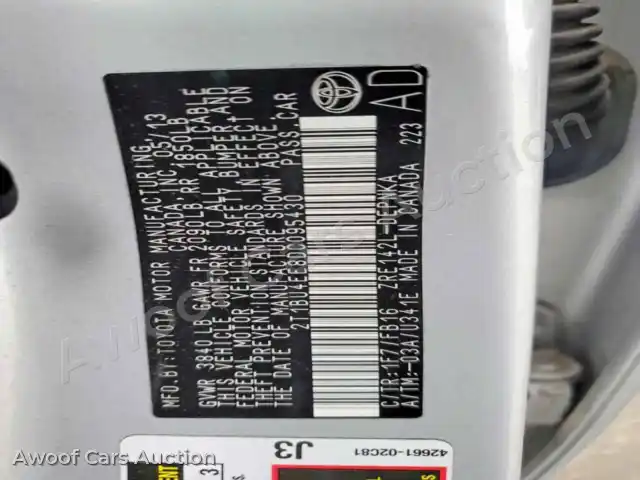 2013 Toyota Corolla 2T1BU4EE8DC095430 — Copart auction photo 13