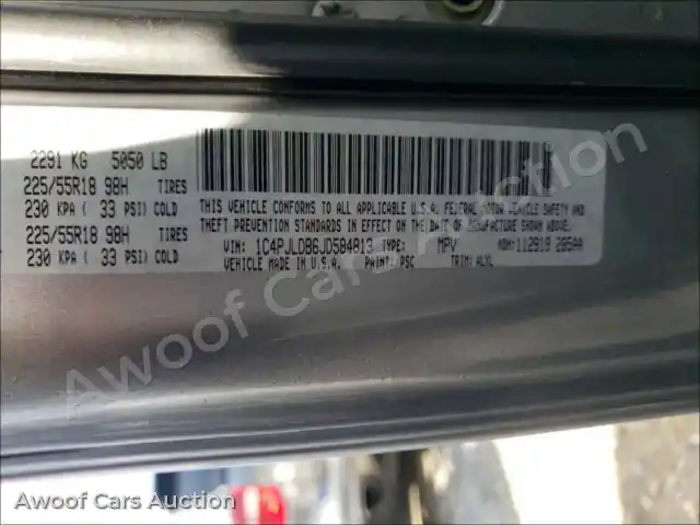 2018 Jeep Cherokee 1C4PJLDB6JD584813 — Copart auction photo 10