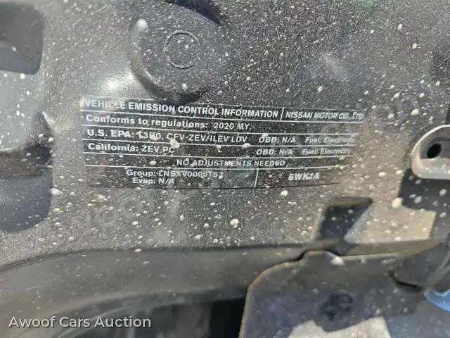 2020 Nissan Leaf 1N4BZ1DPXLC304876 — hoton gwanjo Manheim na 37