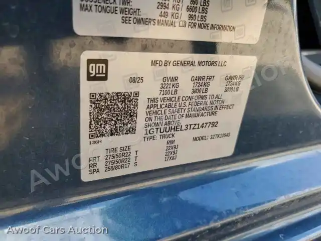 2026 GMC Sierra 1GTUUHEL3TZ147792 — hoton gwanjo Copart na 13