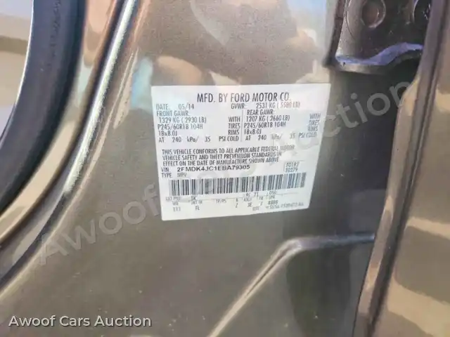 2014 Ford Edge 2FMDK4JC1EBA79305 — Copart auction photo 14