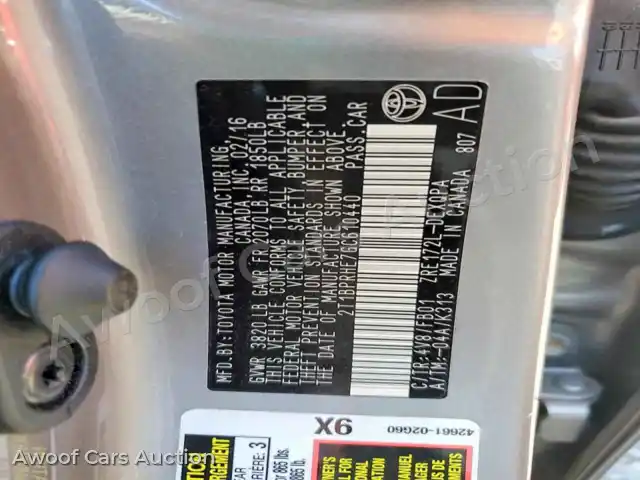 2016 Toyota Corolla 2T1BPRHE7GC610440 — Copart auction photo 12