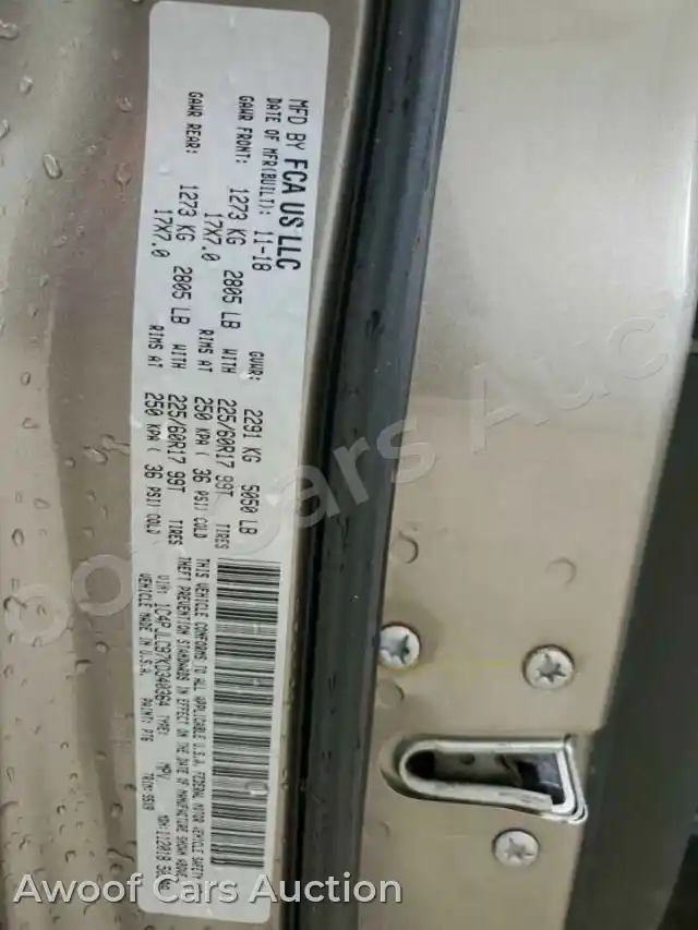 2019 Jeep Grand Cherokee 1C4PJLCB7KD340364 — hoton gwanjo Copart na 13