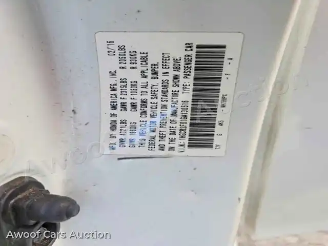 2016 Honda Accord 1HGCR2F81GA130516 — Copart auction photo 13