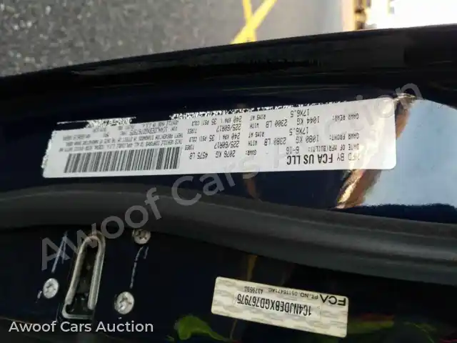 2016 Jeep Compass 1C4NJDEBXGD767975 — Manheim auction photo 6