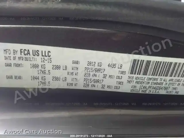 2016 Jeep Patriot 1C4NJPFA4GD647807 — Iaai auction photo 9