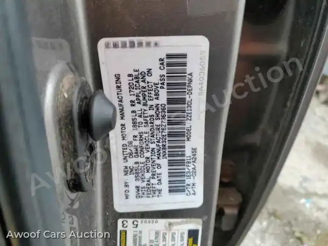 2006 Toyota Corolla 1NXBR32E76Z736360 — hoton gwanjo Copart na 12