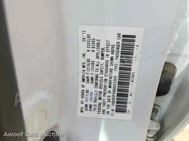 2016 Honda Accord 1HGCR2F99GA020564 — photo 11 de la vente Copart