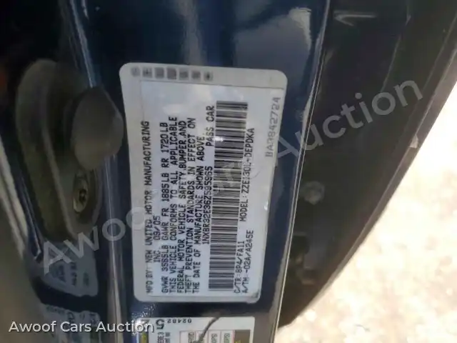 2006 Toyota Corolla 1NXBR32E36Z595965 — hoton gwanjo Copart na 12