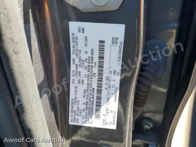 2019 Ford Ranger 1FTER4FH0KLA51399 — photo 12 de la vente Copart
