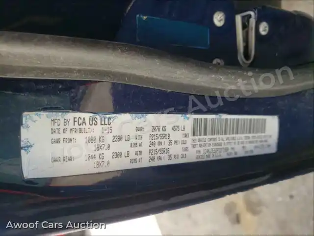 2015 Jeep Compass 1C4NJDEB2FD271860 — Copart auction photo 10