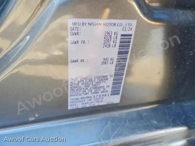 2024 Nissan Altima 1N4BL4BV9RN373981 — Copart auction photo 12