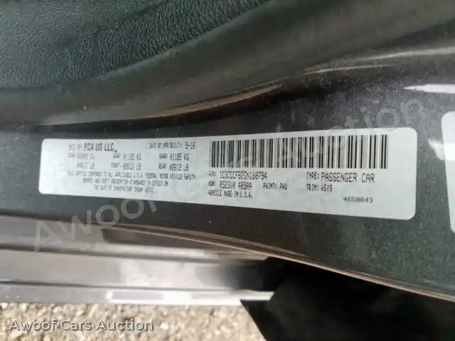 2016 Chrysler 200 1C3CCCFB2GN188794 — Copart auction photo 10