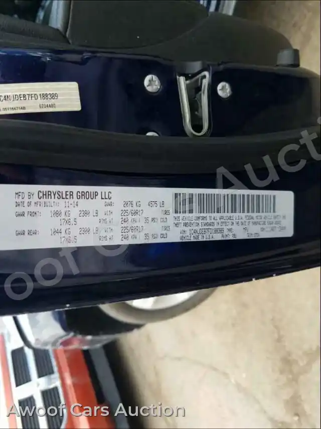 2015 Jeep Compass 1C4NJDEB7FD188389 — Copart auction photo 10