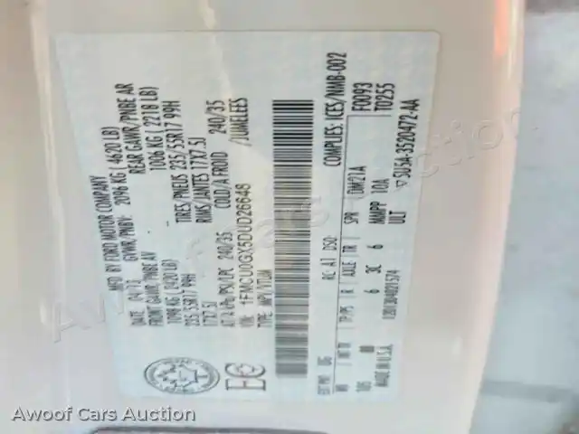 2013 Ford Escape 1FMCU0GX5DUD26648 — Copart auction photo 13
