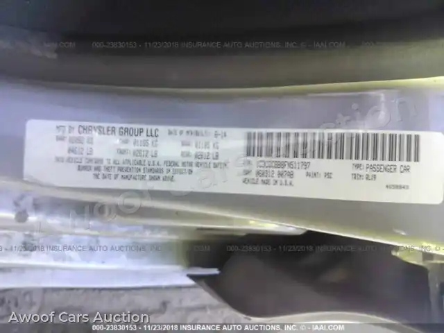 2015 Chrysler 200 1C3CCCBB8FN511797 — Iaai auction photo 9