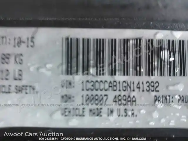 2016 Chrysler 200 1C3CCCAB1GN141392 — Iaai auction photo 9