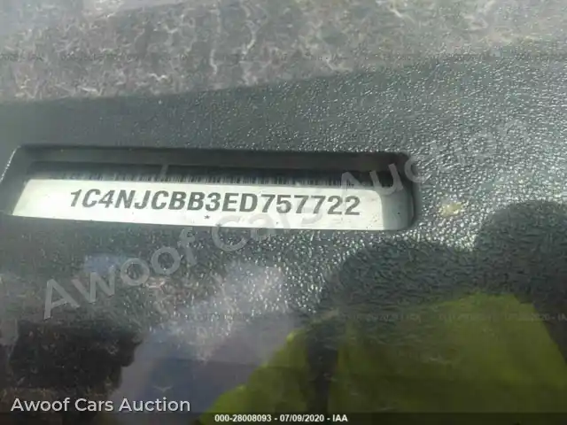 2014 Jeep Compass 1C4NJCBB3ED757722 — Iaai auction photo 9
