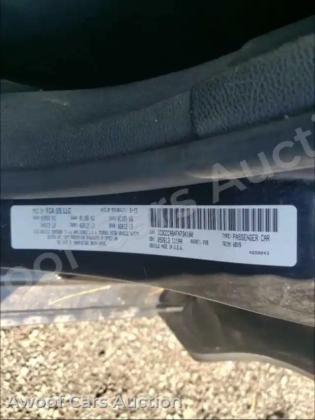 2015 Chrysler 200 1C3CCCAB4FN734100 — Copart auction photo 10