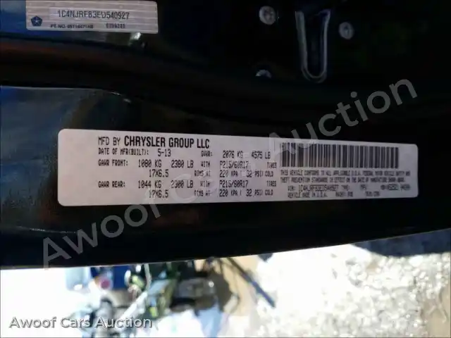 2014 Jeep Patriot 1C4NJRFB3ED540927 — Copart auction photo 10