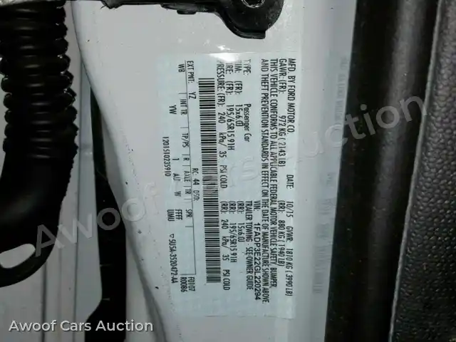 2016 Ford Focus 1FADP3E22GL220294 — Copart auction photo 10