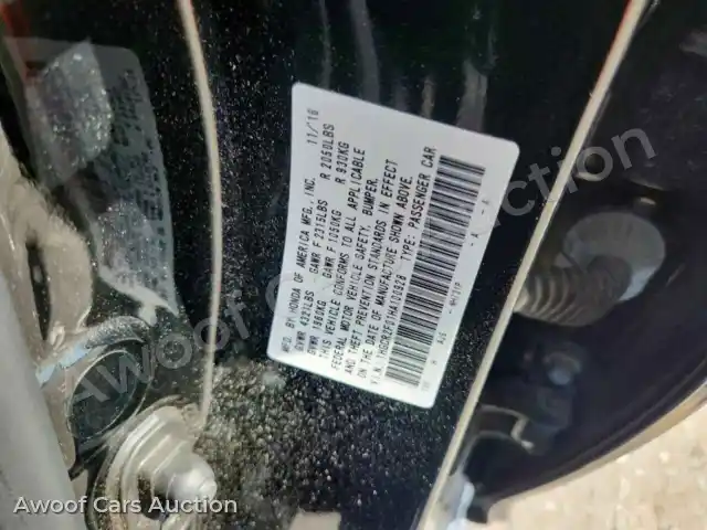 2017 Honda Accord 1HGCR2F01HA100928 — hoton gwanjo Copart na 12