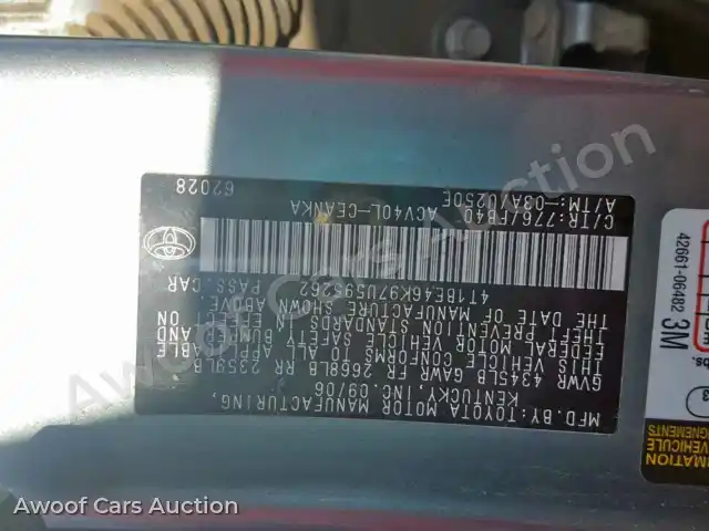2007 Toyota Camry NEW 4T1BE46K97U595262 — Copart auction photo 10