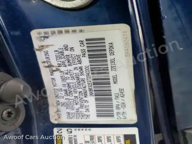 2007 Toyota Corolla 1NXBR32E37Z840331 — hoton gwanjo Copart na 13