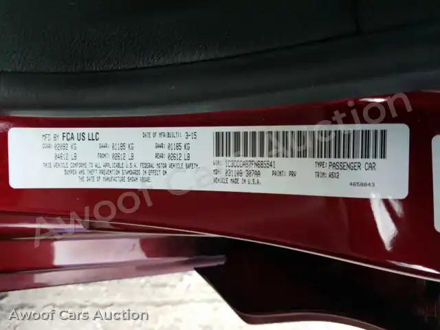 2015 Chrysler 200 1C3CCCAB7FN685541 — photo 10 de la vente Copart
