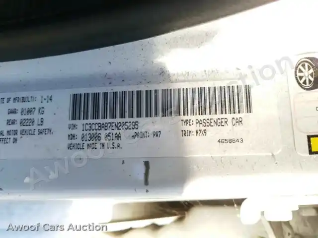 2014 Chrysler 200 1C3CCBAB7EN205295 — Copart auction photo 10