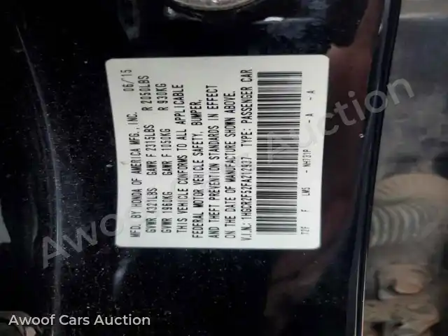 2015 Honda Accord 1HGCR2F52FA212937 — Copart auction photo 12