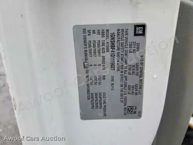 2013 Chevrolet Express 1GNSHBF41D1119027 — hoton gwanjo Copart na 13